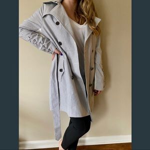 Michael Kors pinstripes trench coat